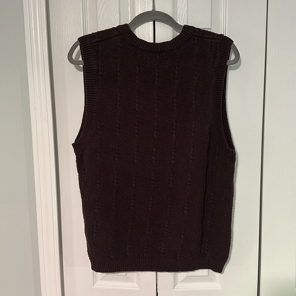 90s Westbound Casuals Brown Argyle Sweater Vest - Picture 8 of 8